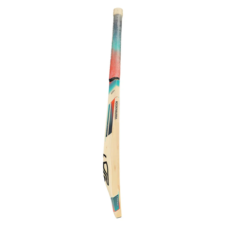 Kookaburra Aura Pro 2025 bat held by cricketer showing lightweight pickup and balance

