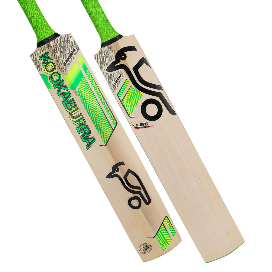 Kookaburra Big Kahuna Cricket Bat – monster profile Grade 3+ English Willow front view

