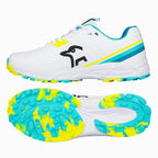 Kookaburra KC 3.0 Rubber Soled Cricket Shoes front view with lightweight PVC upper and padded tongue