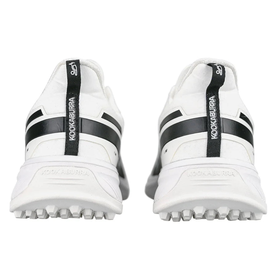 Kookaburra KC Players Rubber Cricket Shoes worn on cricket field grip demonstration

