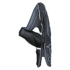 Side angle showing the premium aniline sheep leather palm and durable finger protection.

