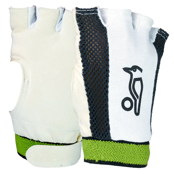 Kookaburra Gepolsterte, fingerlose Wicketkeeping-Innenschuhe aus Chamois
