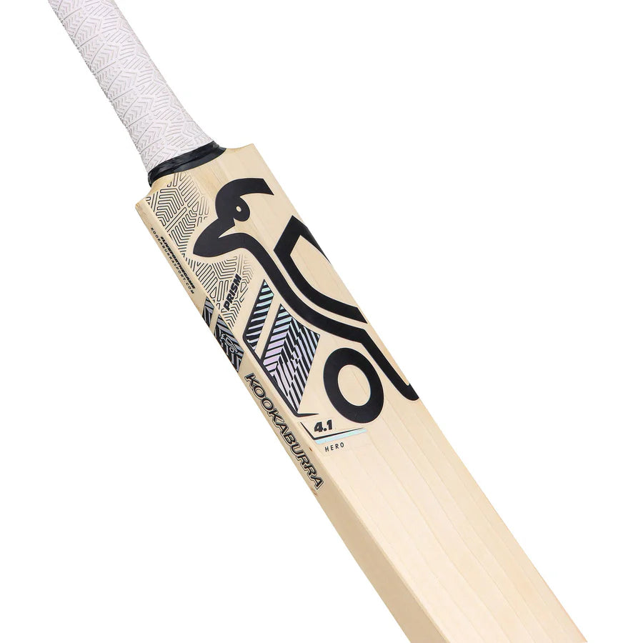 Kookaburra Prism 4.1 Hero Cricket Bat toe detail – standard profile with KPP seal

