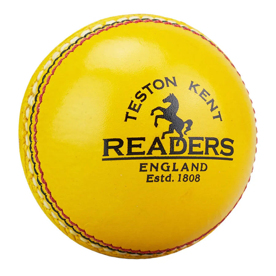 Kookaburra Readers Indoor Leather Yellow Cricket Ball