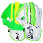 Kookaburra Short Cut Pro Wicket Keeping Gloves front view on white background

