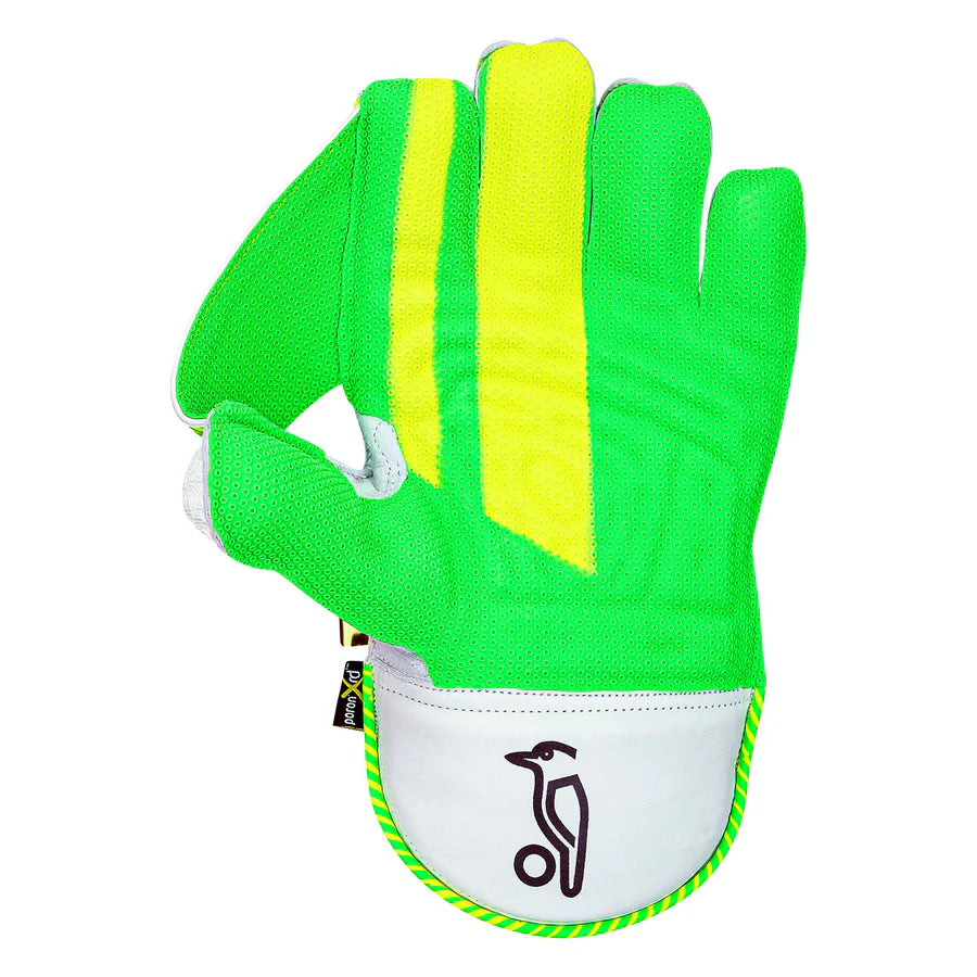 Top view of Kookaburra Short Cut Pro Wicket Keeping Gloves pair showing full shape and design

