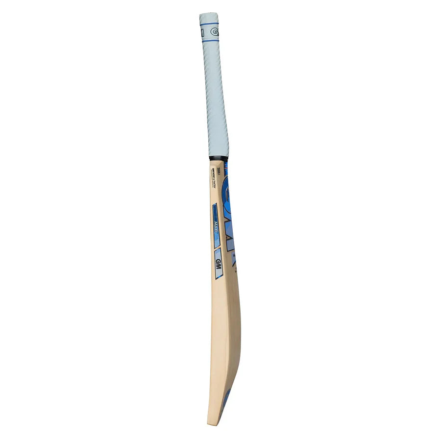 Crickets bat with a white handle on a white background