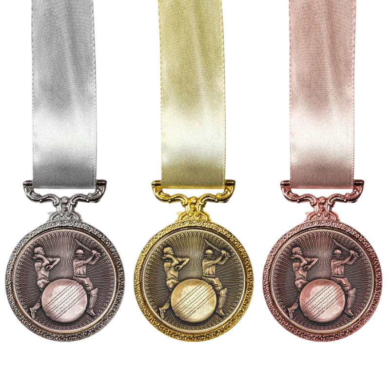 Deluxe Cricket Medal (Set of 3 )