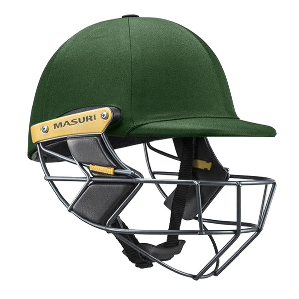 Masuri E Line Steel Cricket Helmet Green