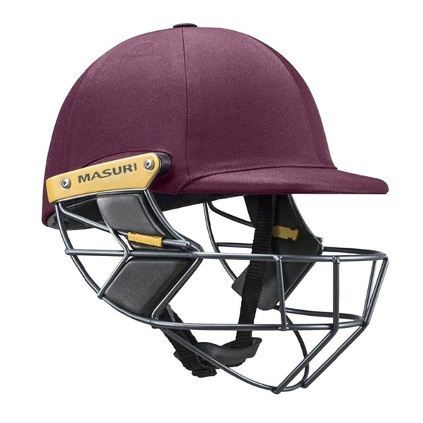 Masuri T Line Steel Cricket Helmet Maroon