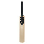 Side profile of GM Noir 606 English willow bat showing thick edges and powerarc bow​

