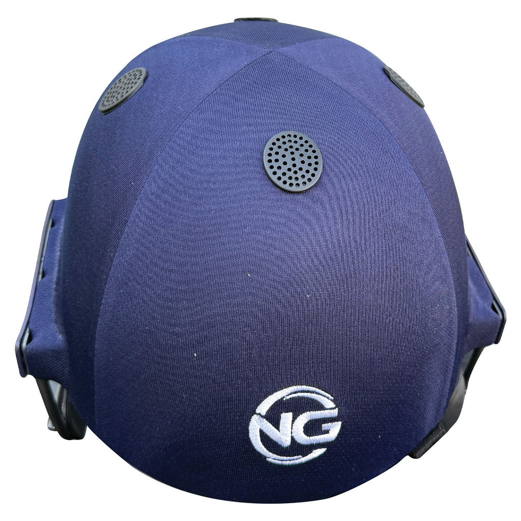 close-up face visor structure of Next Generation Elite Cricket Helmet With Adjuster with welded steel grid wire.