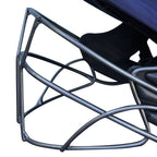Underside look at the adjustable nylon chin strap and protective chin cup on the NXT GEN match helmet.