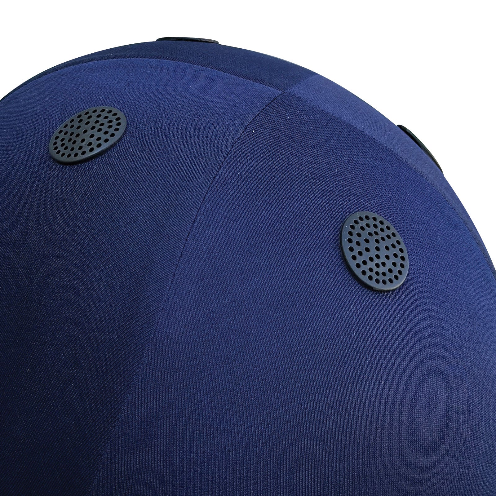 Close shot of the circular top air ventilation ports designed on the Next Generation Pro Max Cricket Helmet.