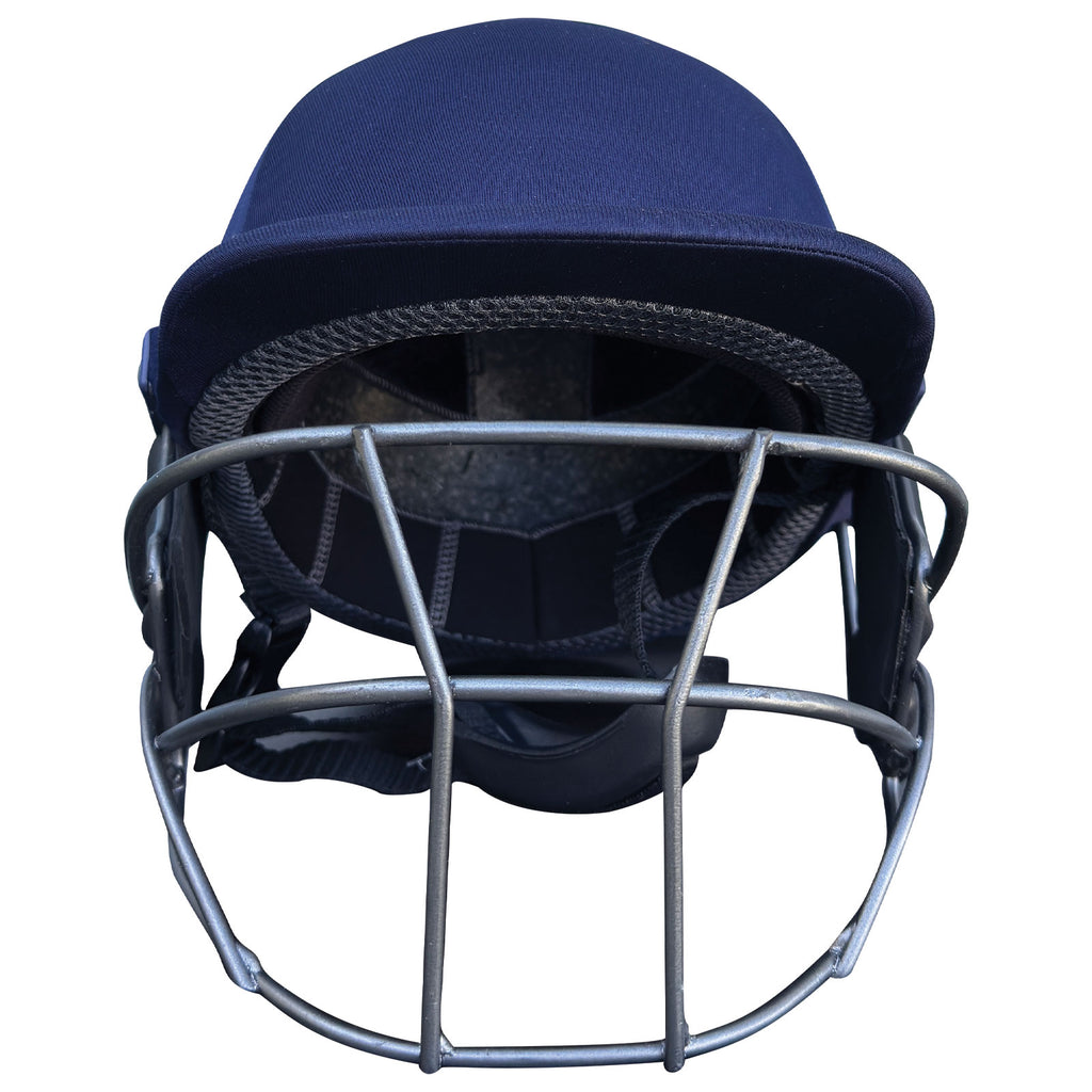 Back-angle view detailing the protective outer layer fabric seams on the NXT GEN pro match helmet.