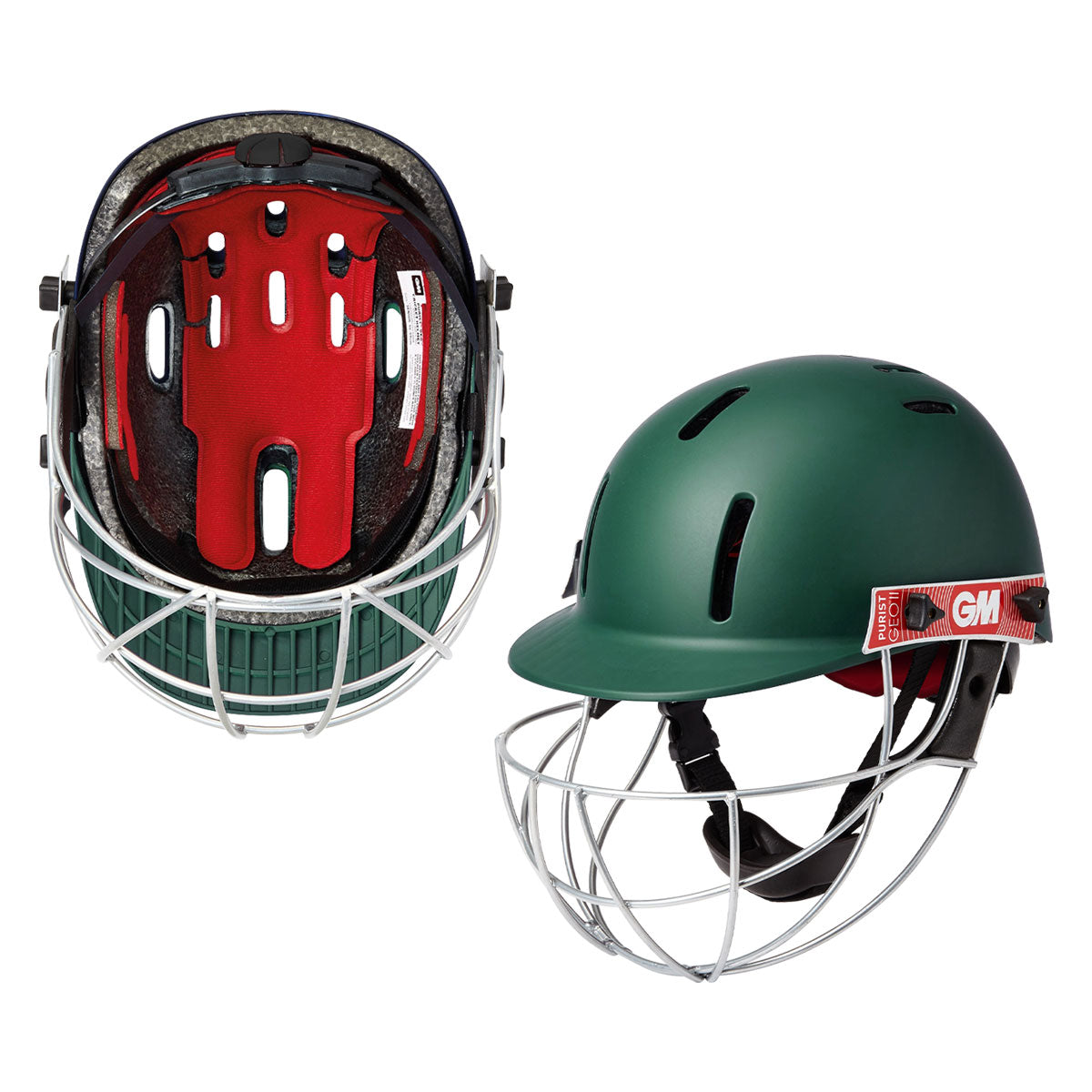 GM Purist Geo II Cricket Helmet Green – Cricketer Point – Cricketer Point – Germany #1 Cricket Store