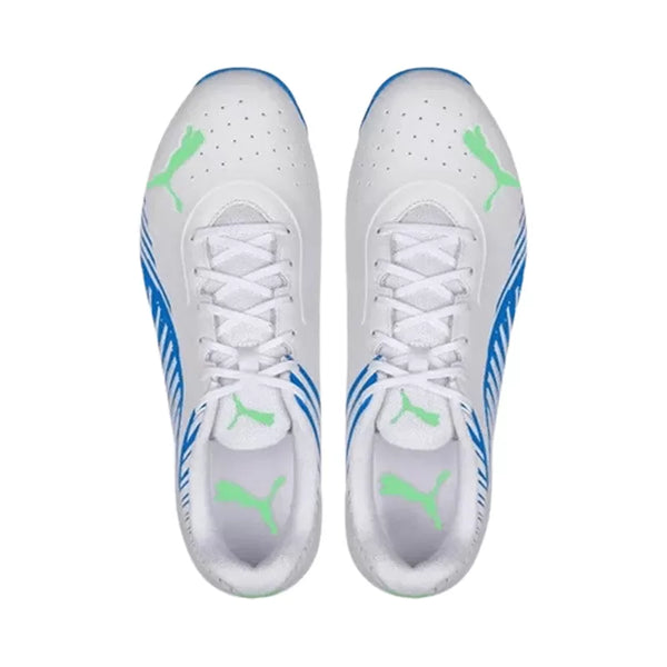 Puma 22 FH Rubber Cricket Shoes Puma White-Bluemazing