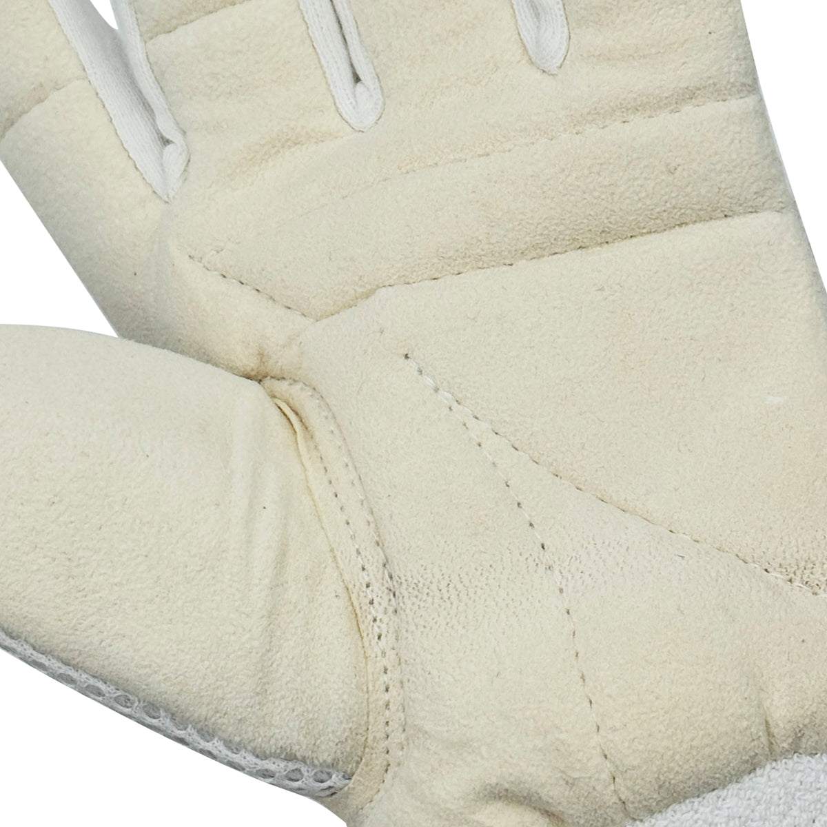 Close-up of padded fingers on Puma Future 2 wicket keeping inner glove.