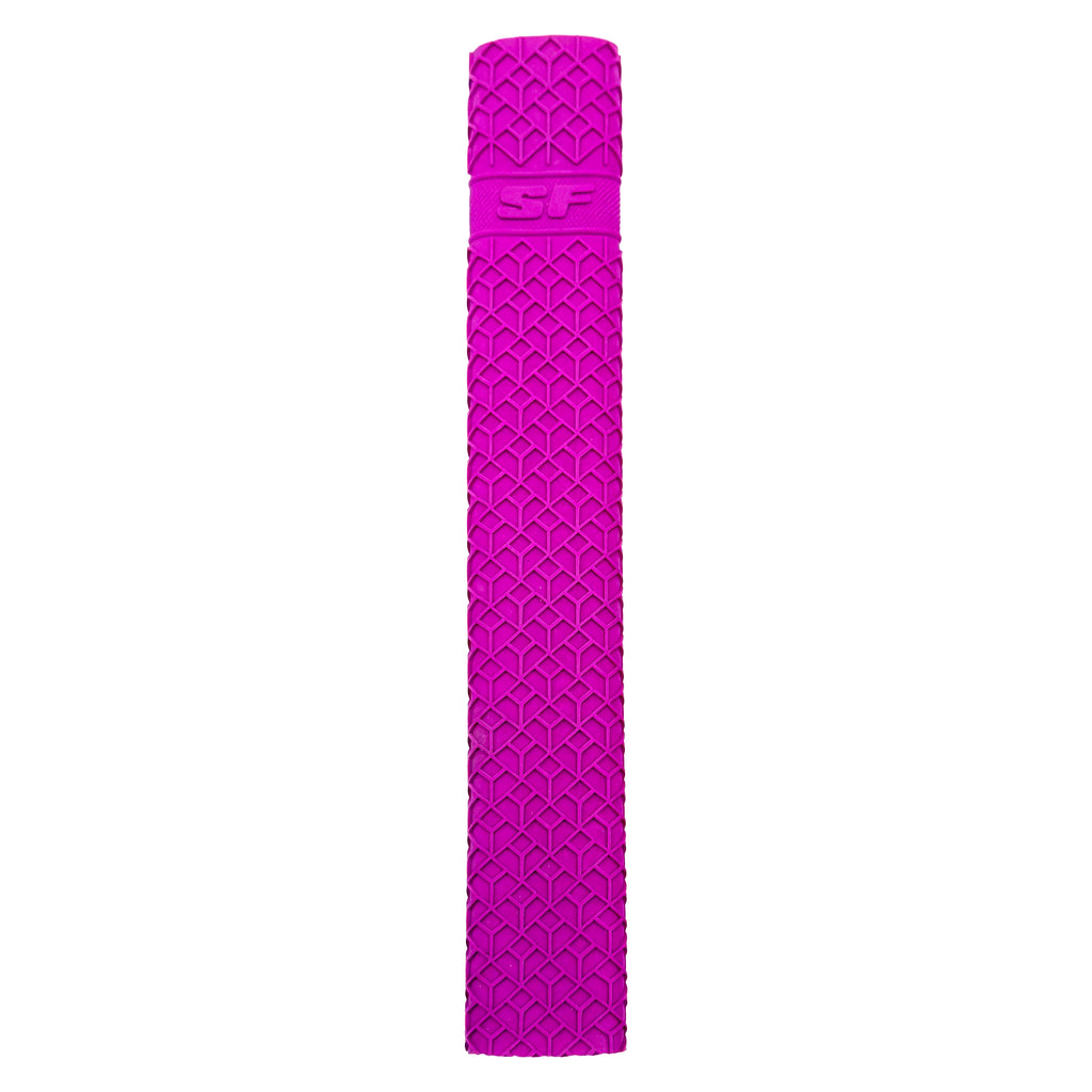 SF Panther cricket bat grip in vibrant pink color.