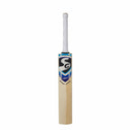 Full-length view of SG Reliant Xtreme English Willow Bat with protective fabric cover.