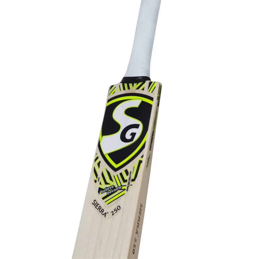 SG Sierra 250 Cricket Bat with premium English willow and traditional craftsmanship