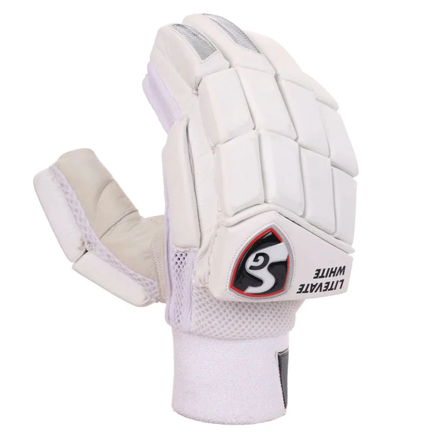 SG Litevate White Batting gloves
