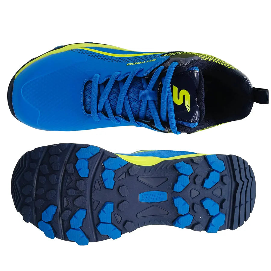CHAUSSURES DE CRICKET SHINE NOUVELLE ÉDITION (BLEU ET MARINE)