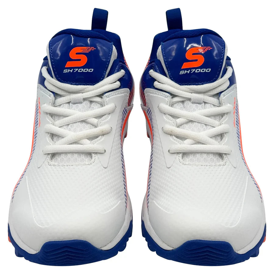 Shine New Edition Cricket Shoes (Orange & Blue)
