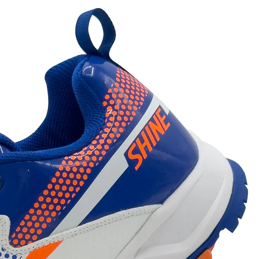 Shine New Edition Cricket Shoes (Orange & Blue)