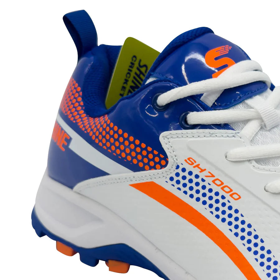 Shine New Edition Cricket Shoes (Orange & Blue)