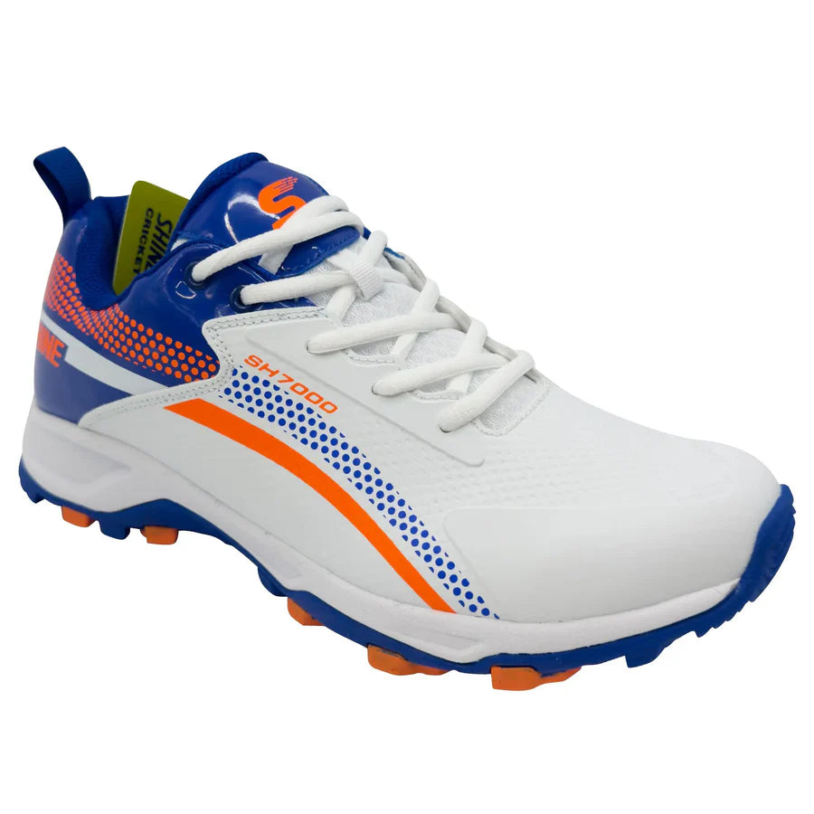 Shine New Edition Cricket Shoes (Orange & Blue)