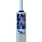 The SS Champion English Willow Cricket Bat displayed alongside its premium portable SS bat cover.