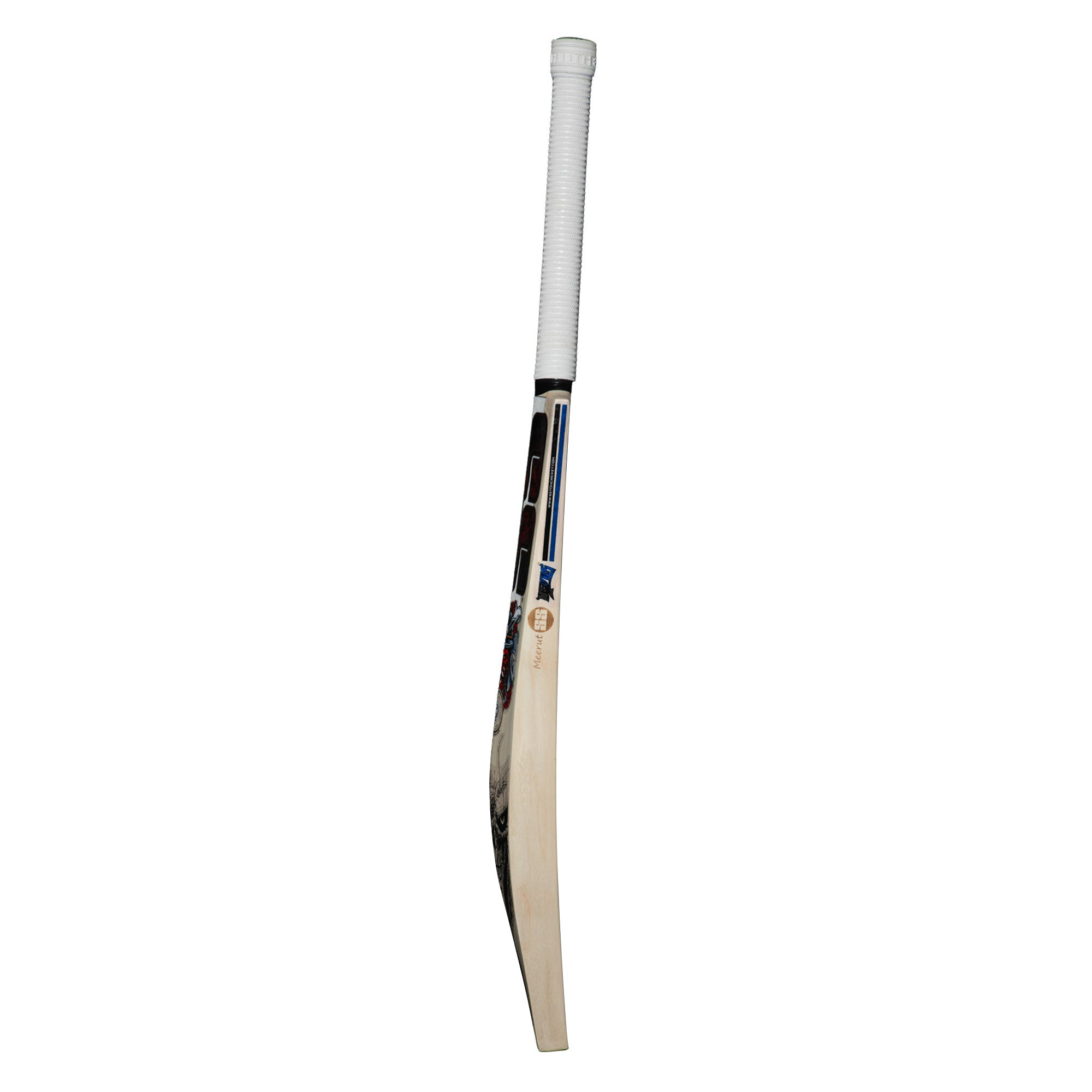 SS Devils Blue cricket bat with massive concave edges in 1160g