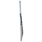 Side angle showing the big edges and slight bow of the SS Sky 360 Junior English Willow Bat from Cricketer Point.