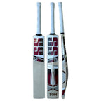 Front view of the Cricketer Point SS Tiger English Willow Cricket Bat highlighting the extended mid-to-low sweet spot.