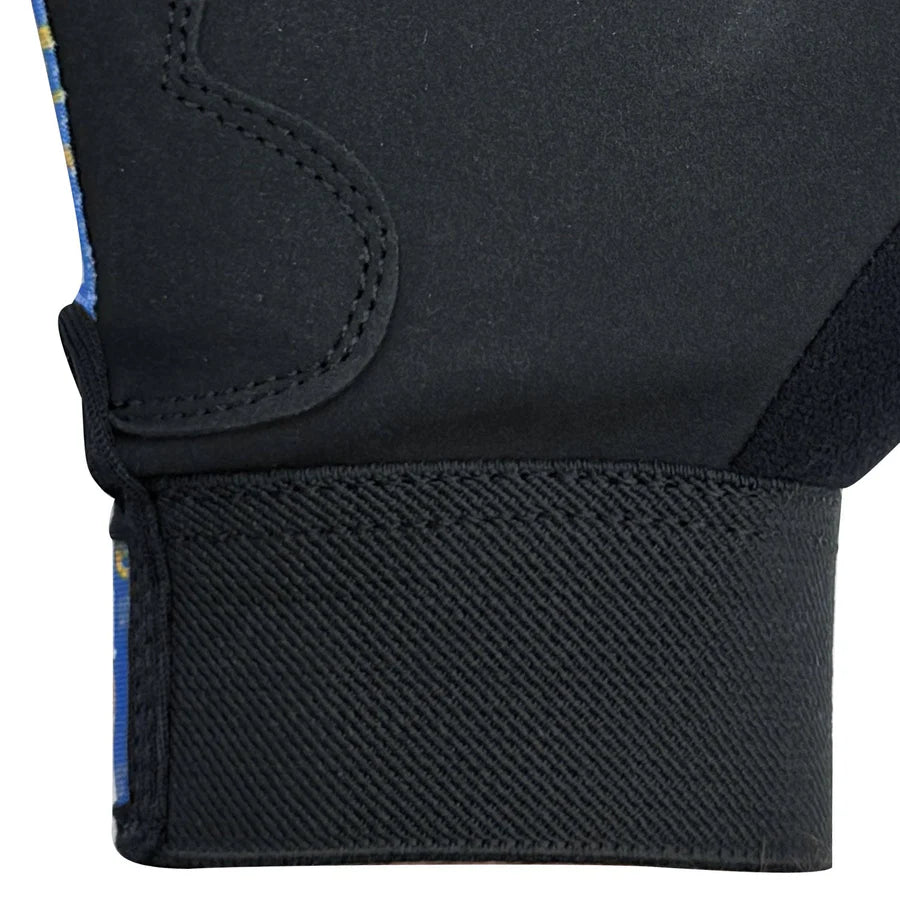 Top view of the right hand placement layout for the CD & FMC Pro Tape Ball Inner glove.