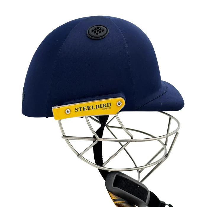 Steelbird Hitz Titanium Grill Premium Cricket Helmet