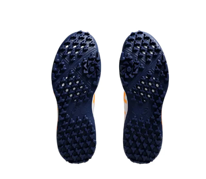 Forefoot detail showing the flex grooves on the Asics Gel-Lethal Field 2 cricket shoes.
