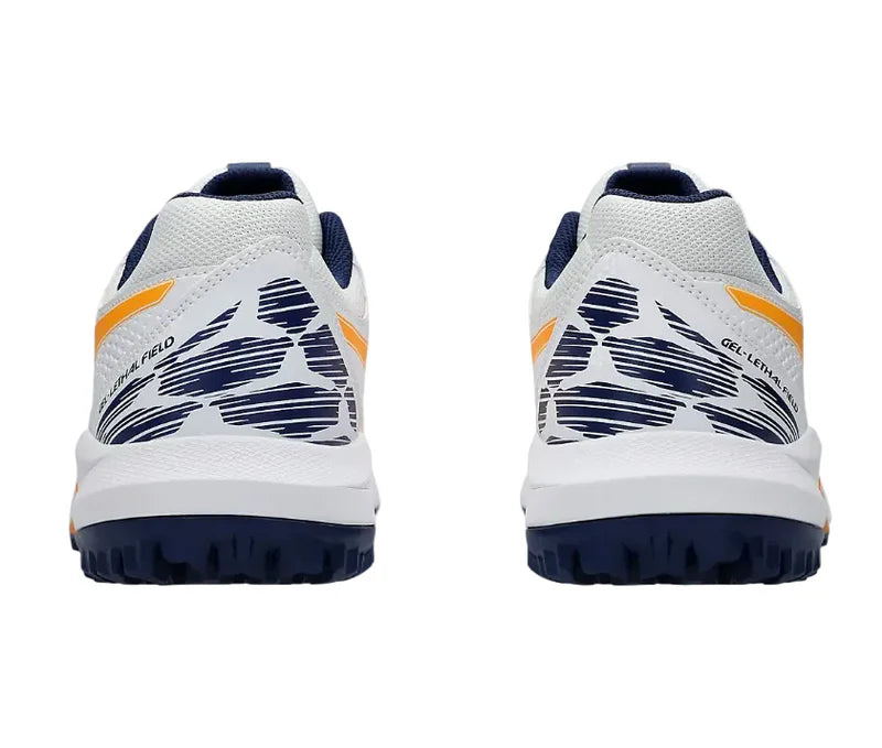 Close-up of the TRUSSTIC support unit in the midsole of the Asics Gel-Lethal Field 2 shoe.