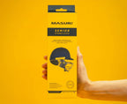 Retail packaging boxes for Masuri Junior StemGuard Lite and Senior Stem Guard Pro.