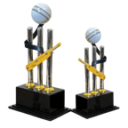 Cricket Bat Ball & Stump Trophy