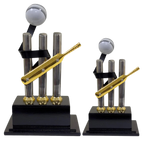 Cricket Bat Ball & Stump Trophy