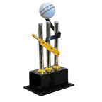 Cricket Bat Ball & Stump Trophy