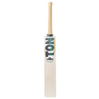 Close-up of the toe profile on the junior SS Ton Super English Willow Cricket Bat showing grain density.