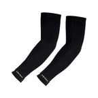 Black CA Fielding Elbow Sleeves Pair displaying the protective coverage length and secure elasticated arm cuffs.