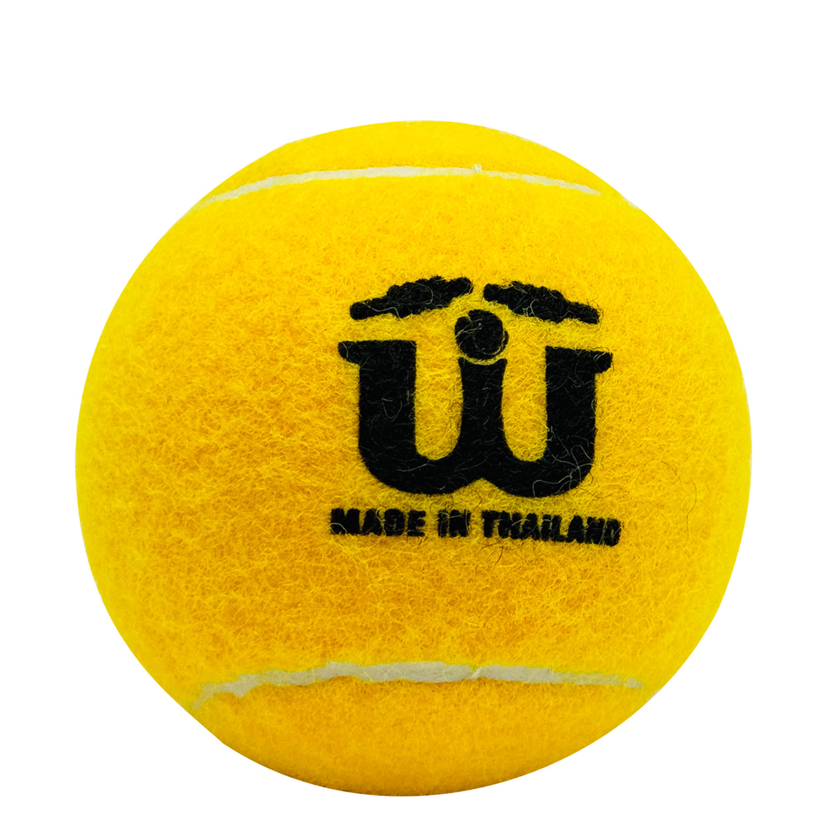 Close-up of a bright yellow Wizal tape ball with Made in Thailand branding.