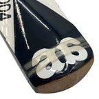 AA Rawlakoti tape ball bat showing thick edges and spine