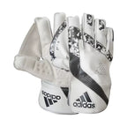 Adidas XT 1.0 Wicket Keeping Gloves front view showing octopus grip pattern