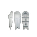 Adidas XT 3.0 Batting Pads front view showing traditional knee roll