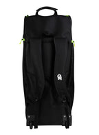 Bottom view of the Ca 18K Wheelie Duffle Bag showcasing the heavy-duty wheels and protective base runners.